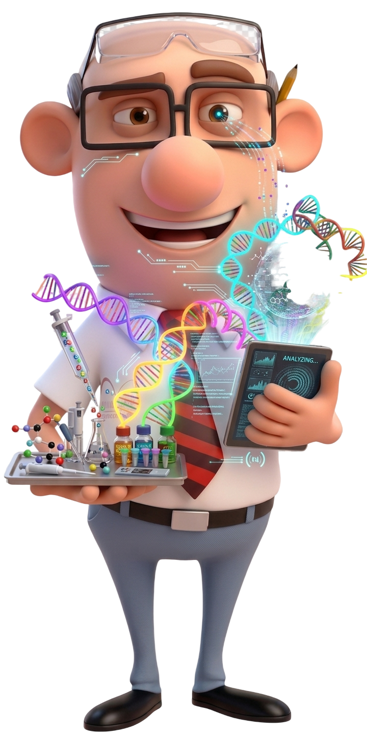 Mascote Cientista Perfitus